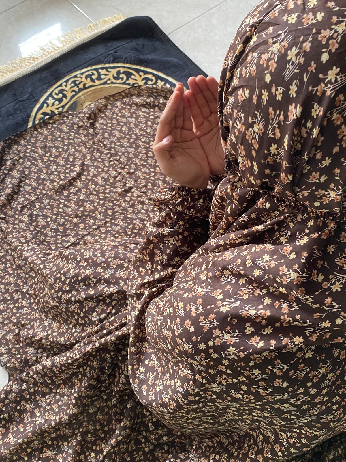 Full Size Namaz Chaddar - Cyclone Brown