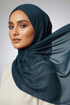Luxe Organza Silk - Zinc