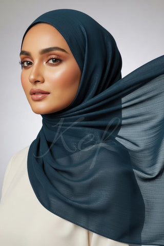 Luxe Organza Silk - Zinc