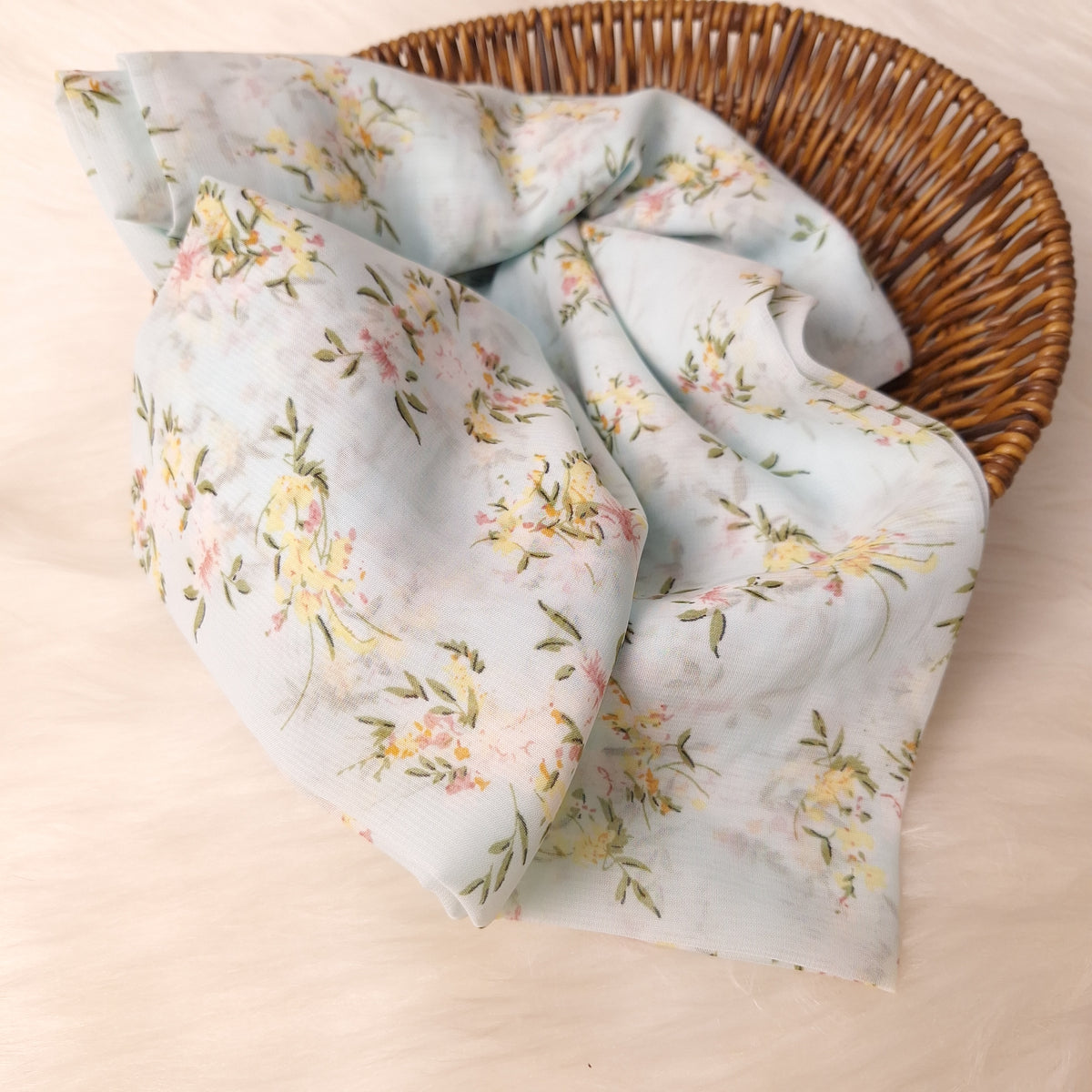 Printed Chiffon - Flora Soft