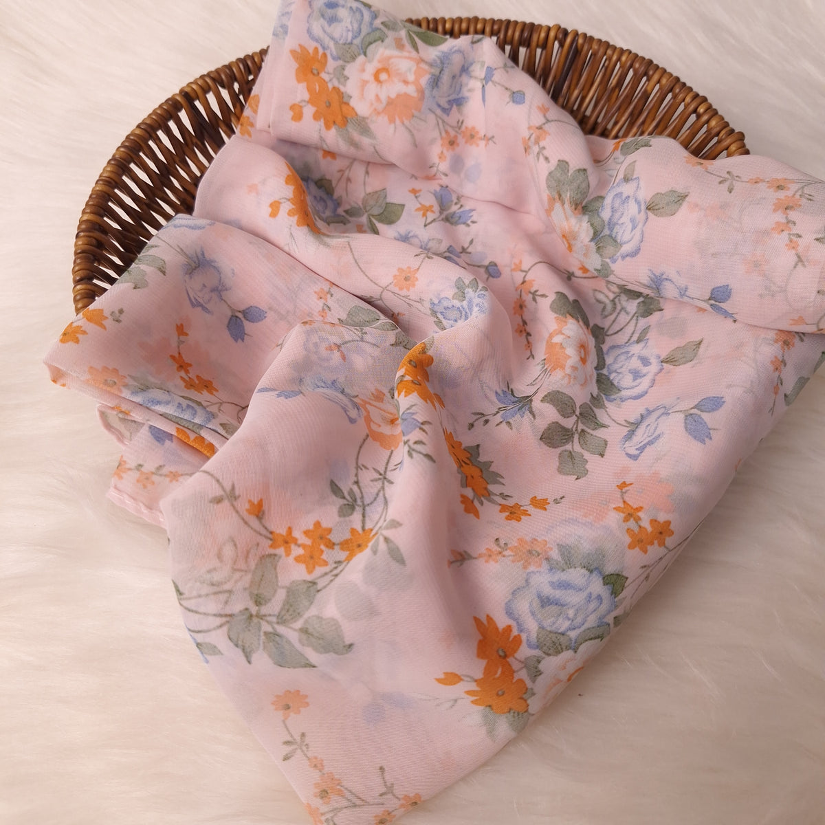 Printed Chiffon - Dusky