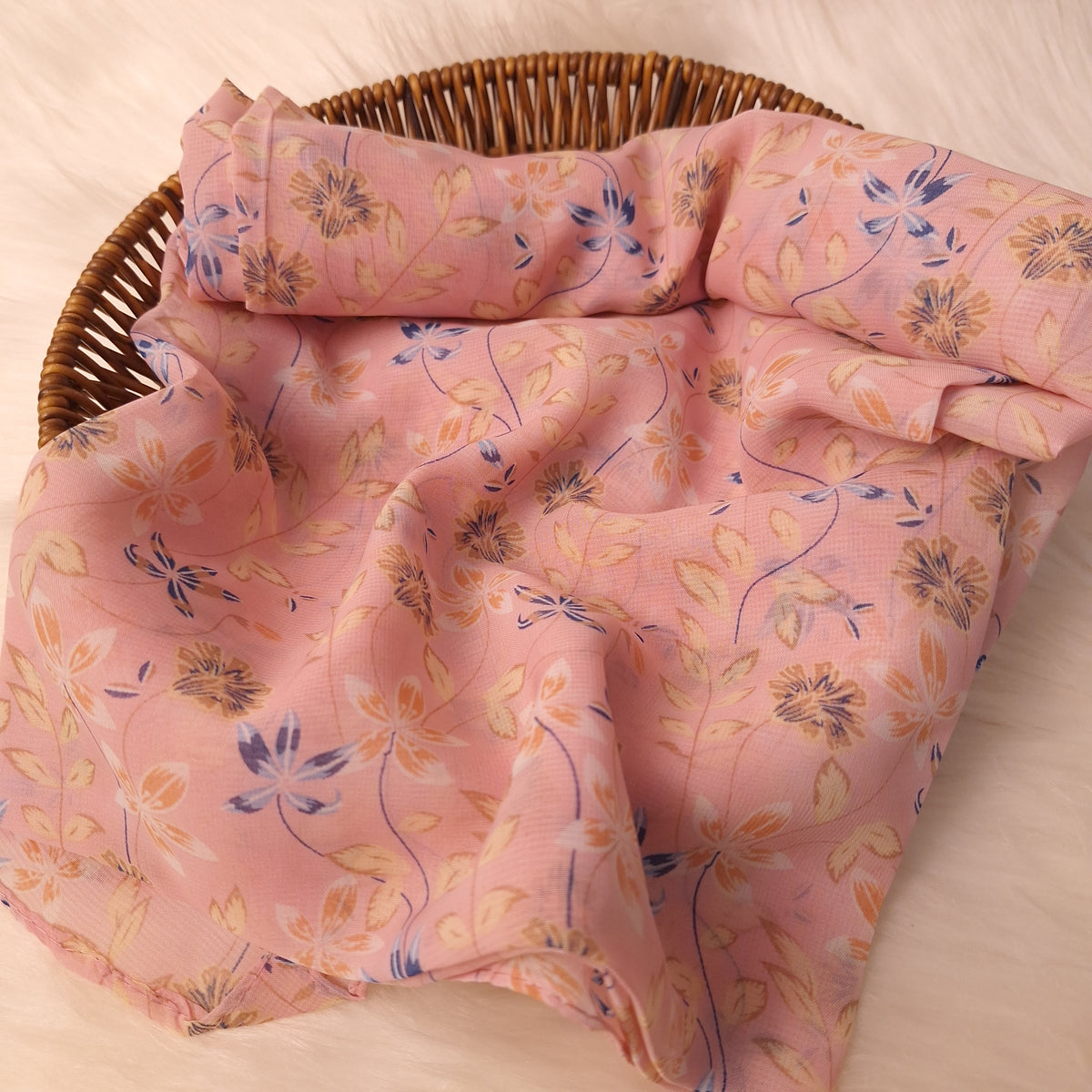 Printed Chiffon - Rosy Dusk