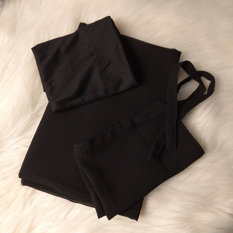 Hijab & Niqab Set - Black
