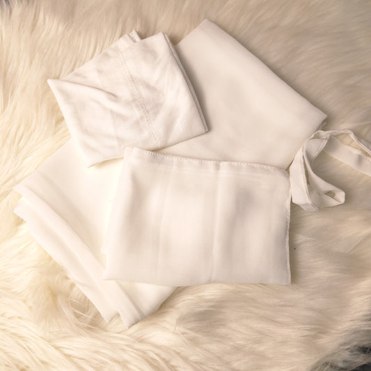 Hijab & Niqab Set - White