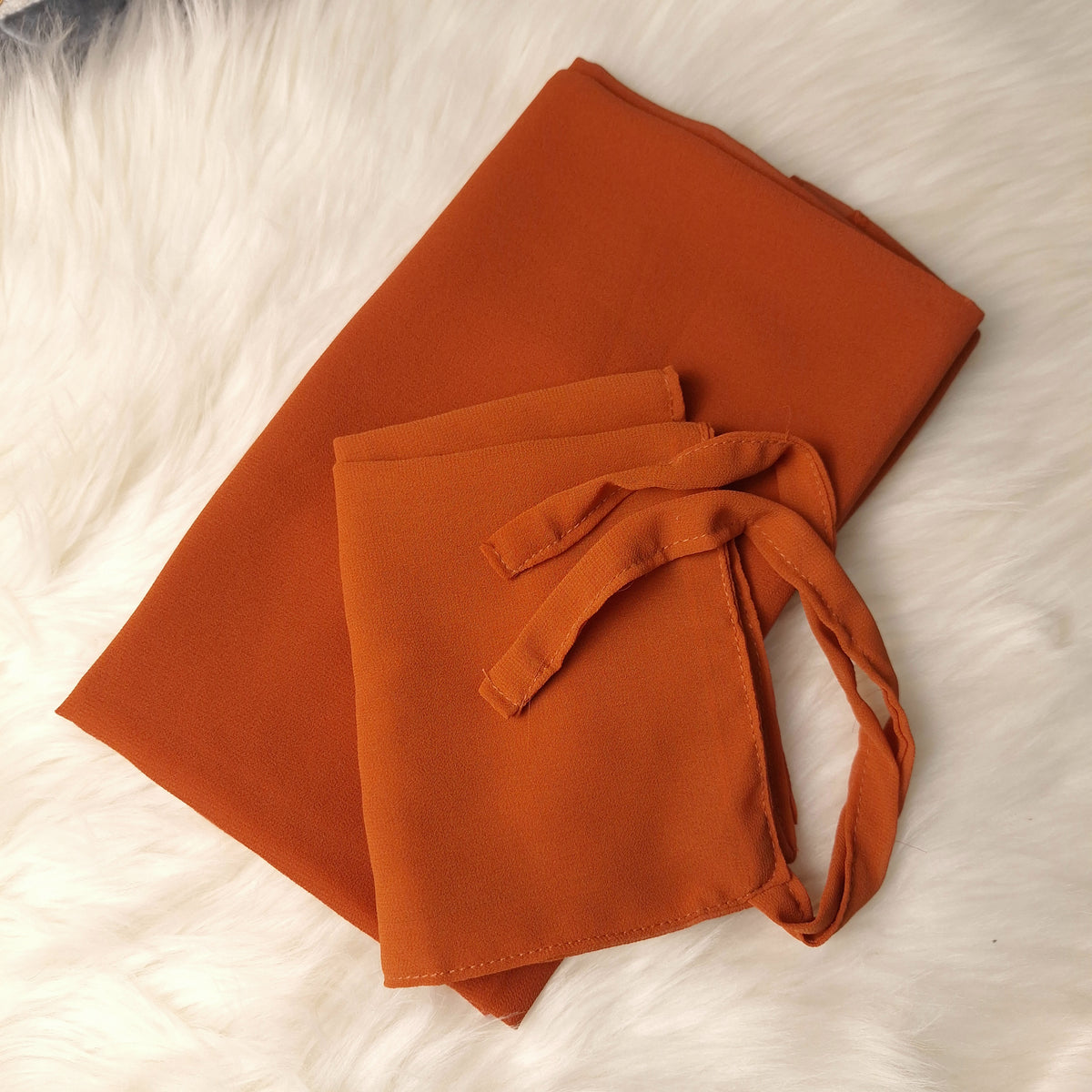 Hijab & Niqab Set - Strong Orange