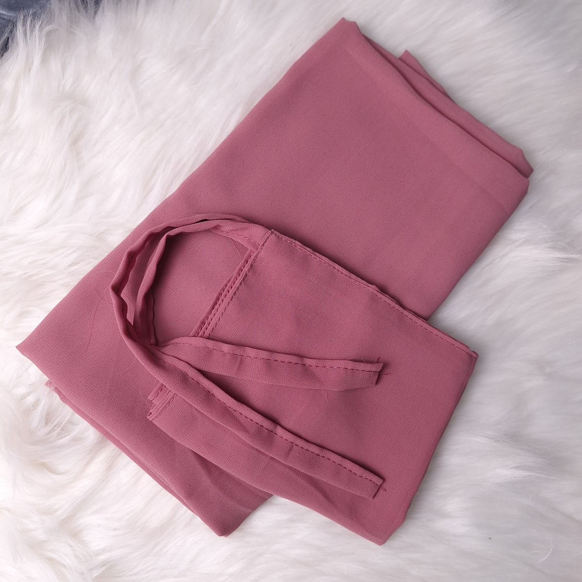 Hijab & Niqab Set - Dusty Rose