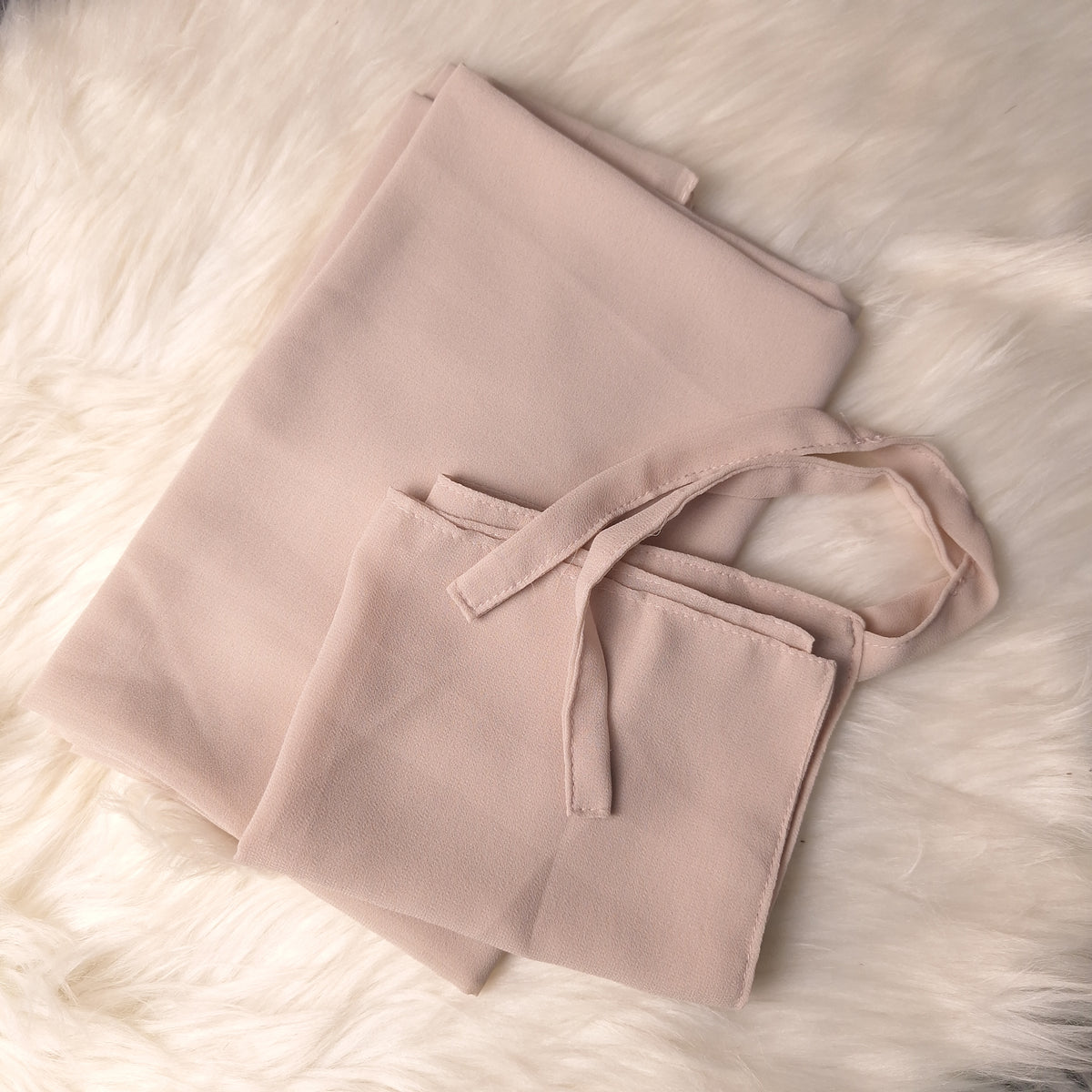 Hijab & Niqab Set - Warm Beige