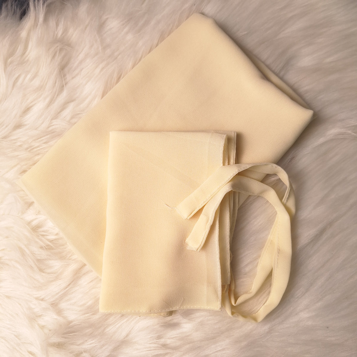 Hijab & Niqab Set - Creamy
