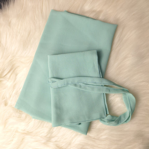 Hijab & Niqab Set - Dusty Teal