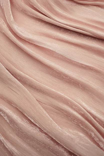 Luxe Organza Silk - Nude Peach
