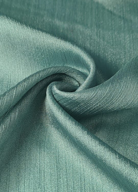 Crinkle Silk Hijab - Aqua