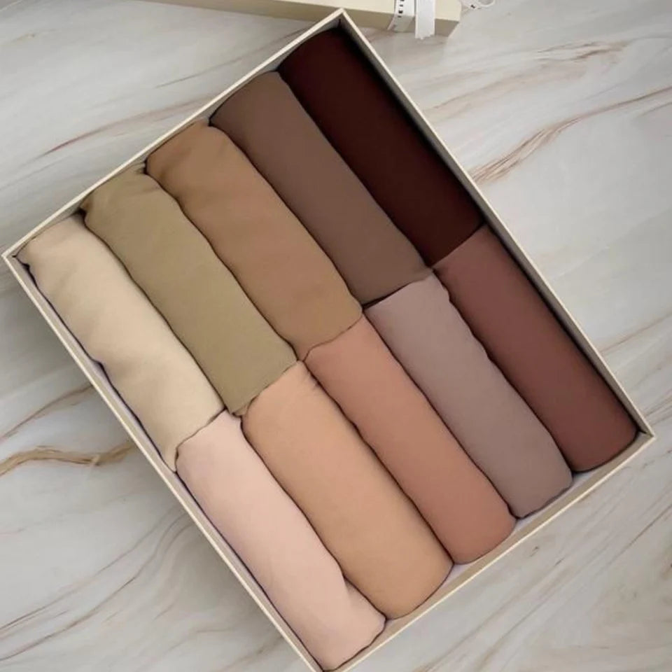 Georgette - Bundle Of 10 ( Select Colors )