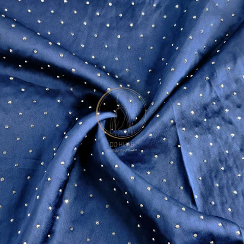 Satin Stone Silk - Blue