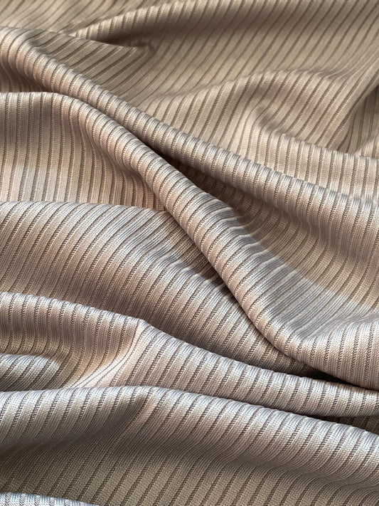 Ribbed Jersey - Silver Stone