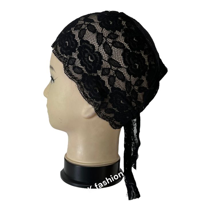 Cap Underscarf (Net & Tie-Back) – Black