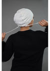 Full Coverage Bamboo Cap - White
