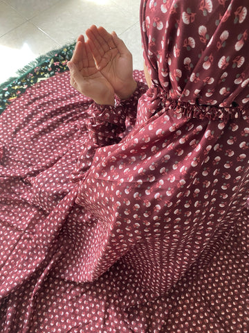 Full Size Namaz Chaddar - Haya Maroon