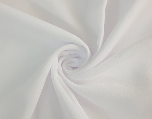 Georgette Chiffon - White