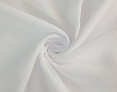 Georgette Chiffon - White