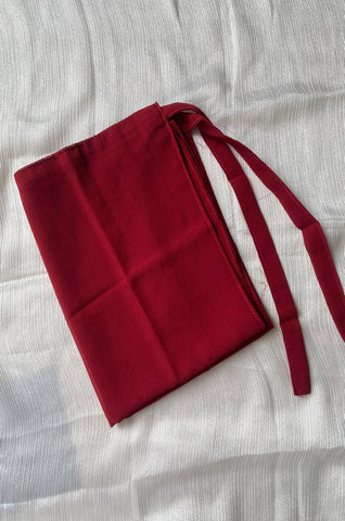 Half Niqab - Dark Maroon
