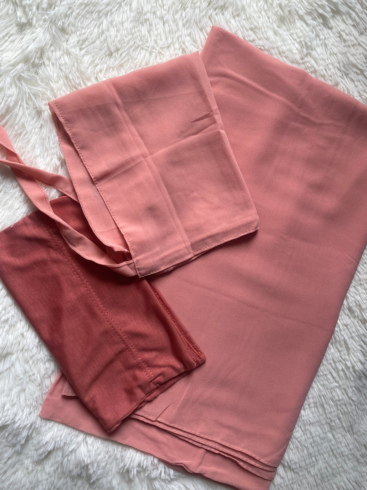 Hijab & Niqab Set - Blush Pink