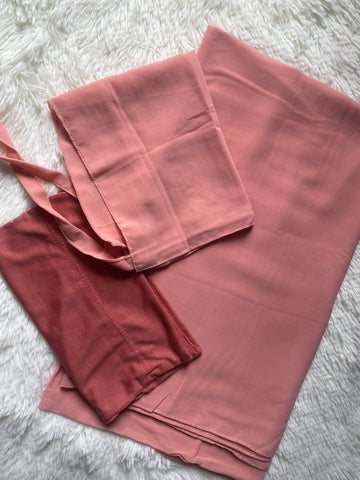 Hijab & Niqab Set - Blush Pink