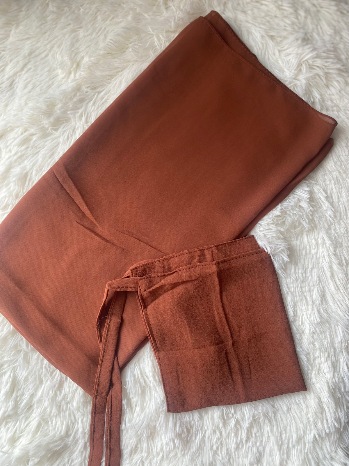 Hijab & Niqab Set - Copper Brown