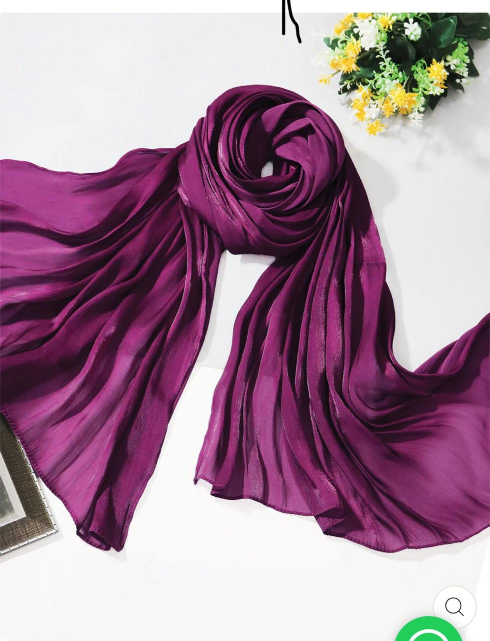 Luxe Organza Silk - Plum