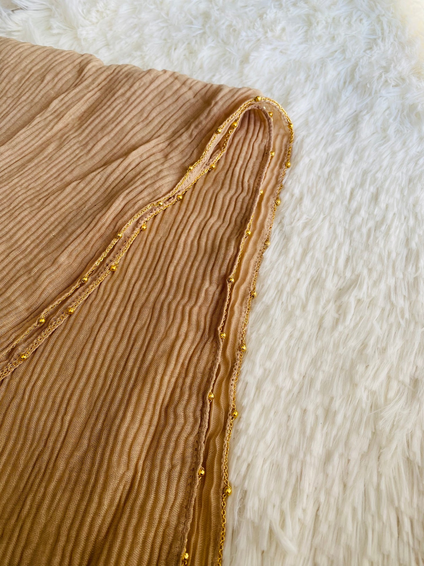 Luxe Crumbled Lawn - Beige