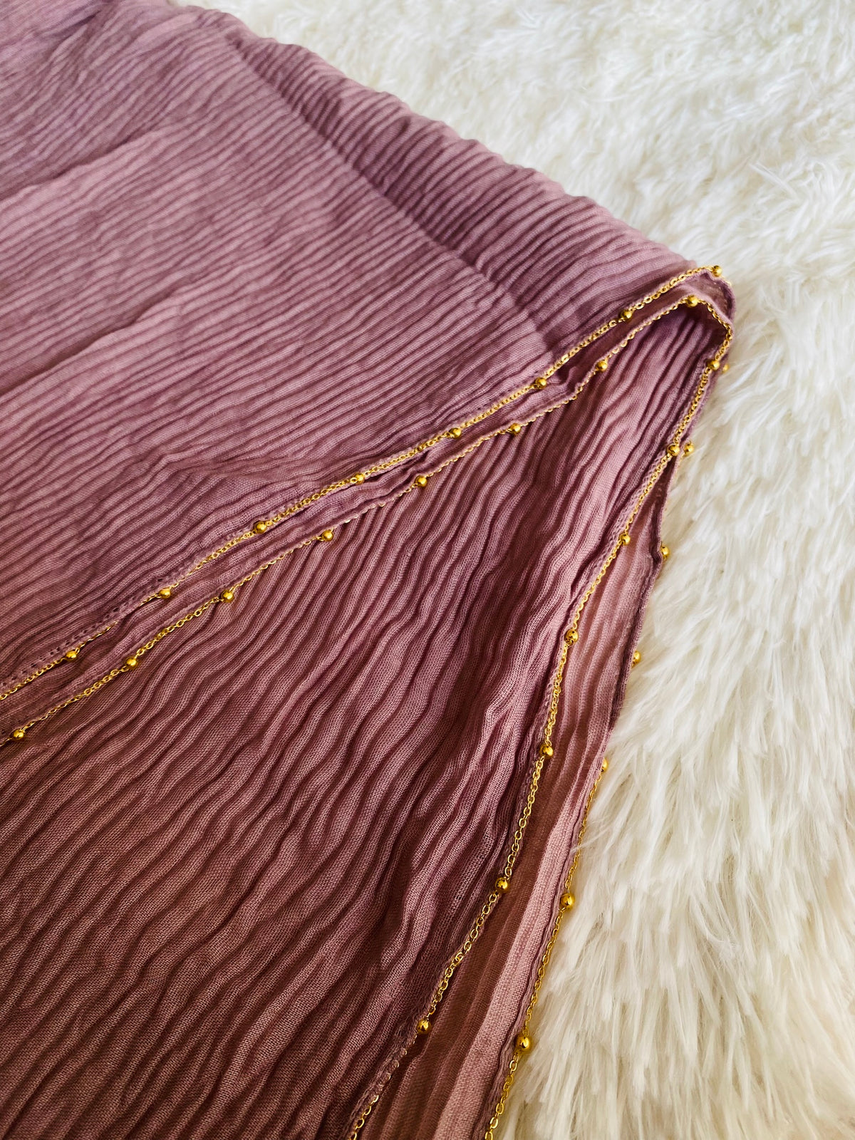 Luxe Crumbled Lawn - Coral Pink