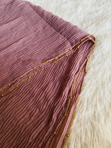 Luxe Crumbled Lawn - Coral Pink