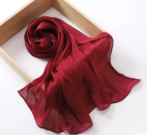 Luxe Organza Silk - Scarlet Red