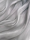 Luxe Organza Silk - Silver Grey