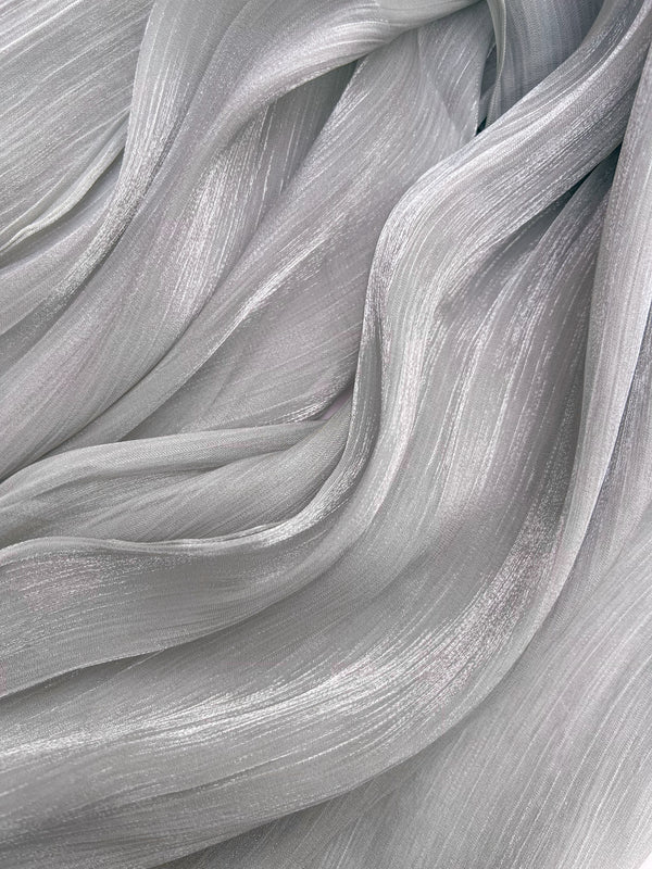 Luxe Organza Silk - Silver Grey