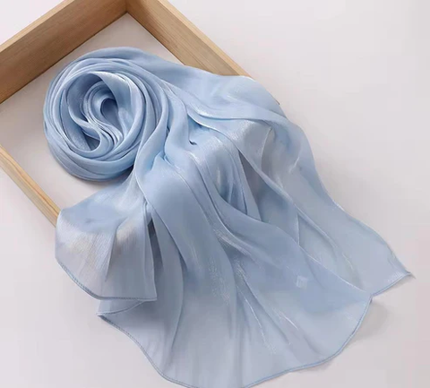 Luxe Organza Silk - Sky Blue