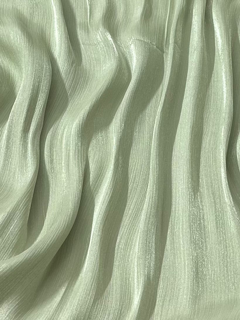 Luxe Organza Silk - Tea Green