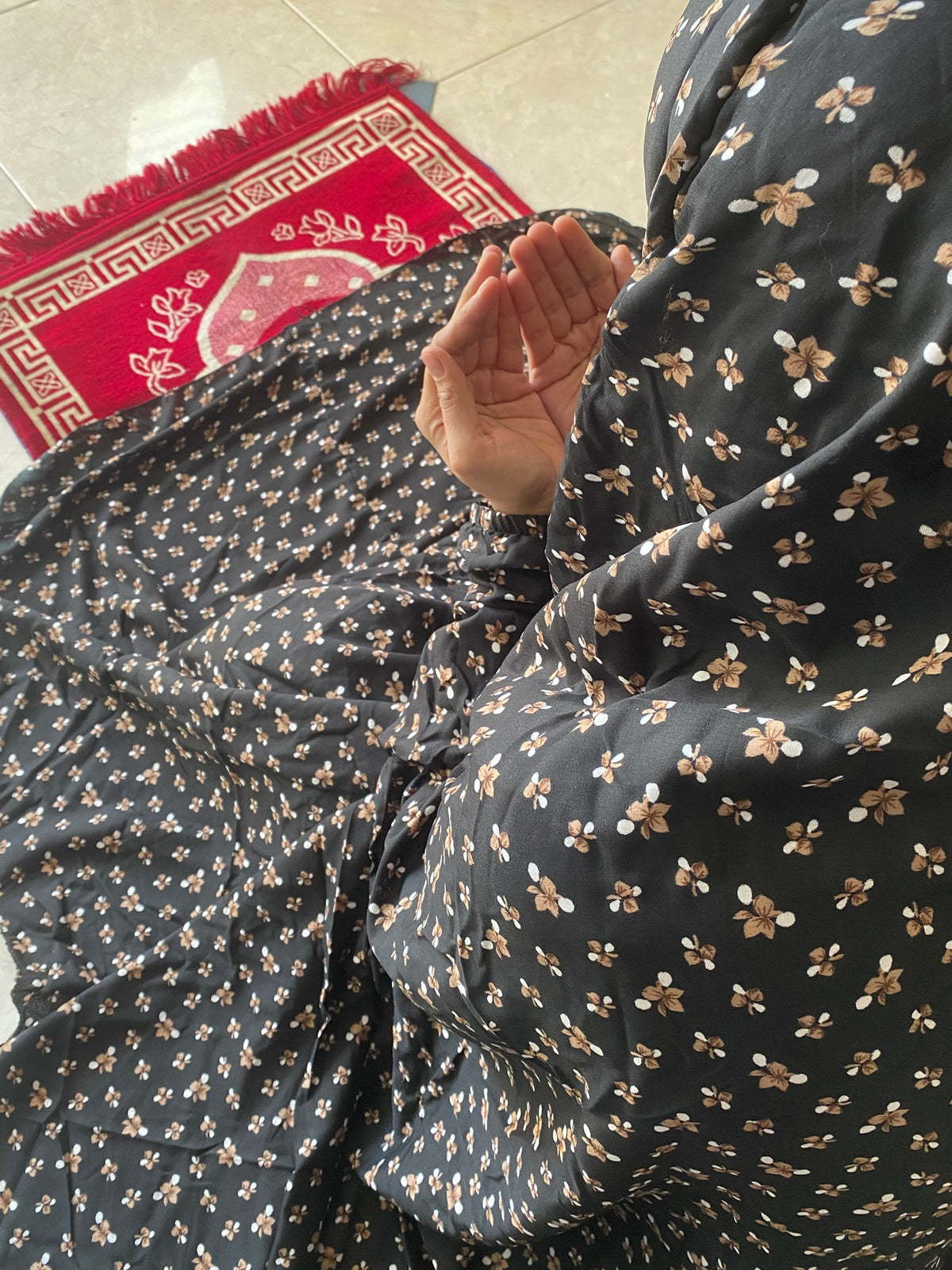 Full Size Namaz Chaddar - Amber