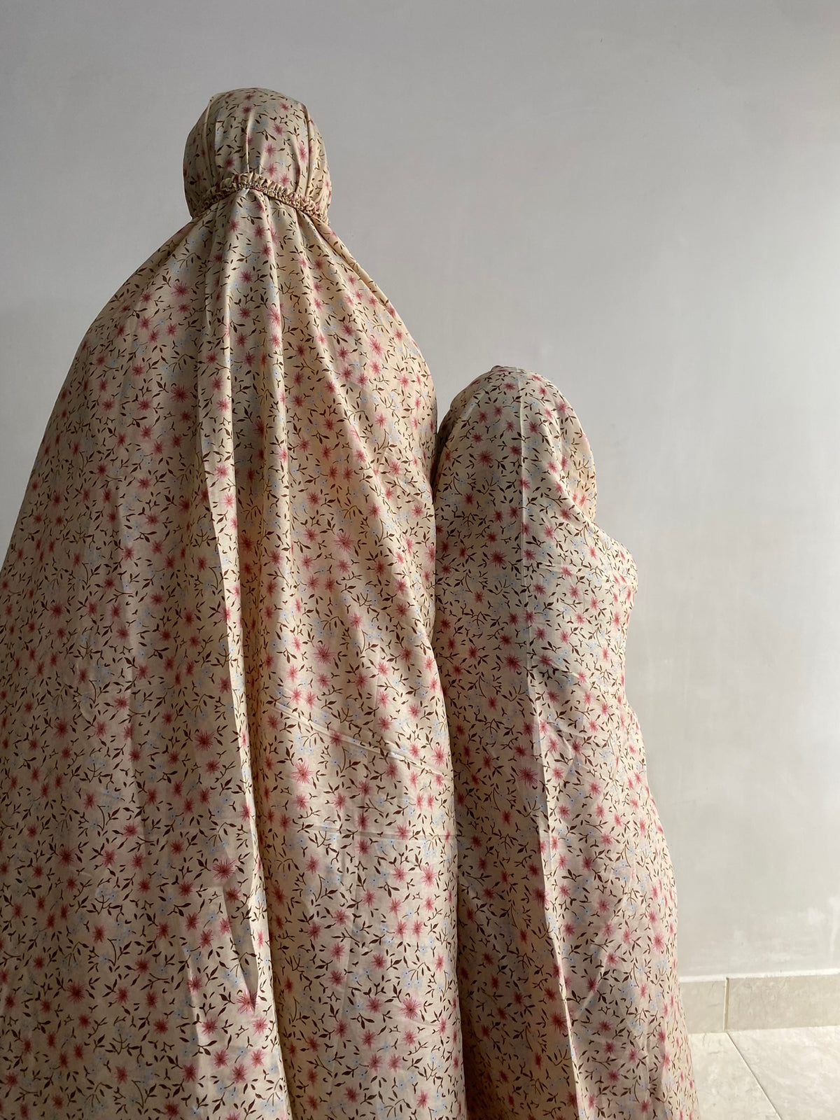 Mother & Daughter Namaz Chaddar - Beige Garden