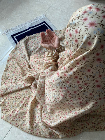 Kids Namaz Chaddar - Beige Garden