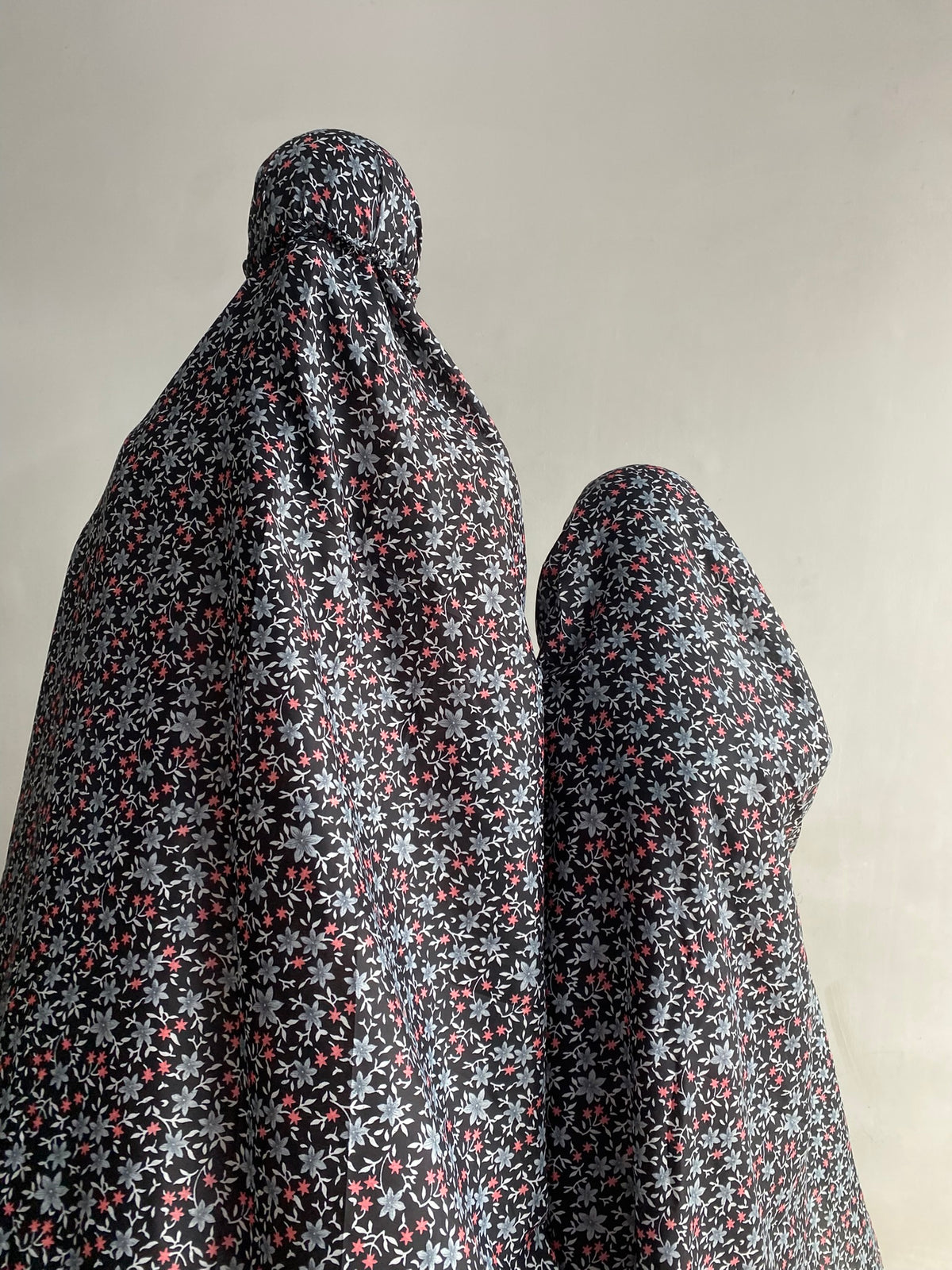 Mother & Daughter Namaz Chaddar - Black Garden