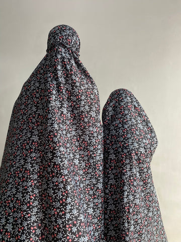 Mother & Daughter Namaz Chaddar - Black Garden