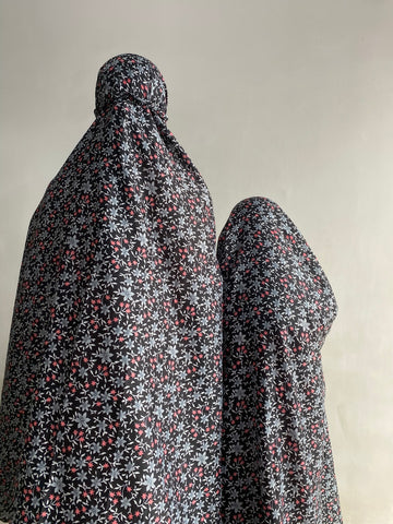 Mother & Daughter Namaz Chaddar - Black Garden