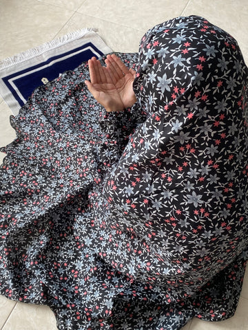 Kids Namaz Chaddar - Black Garden
