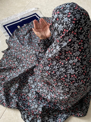 Kids Namaz Chaddar - Black Garden