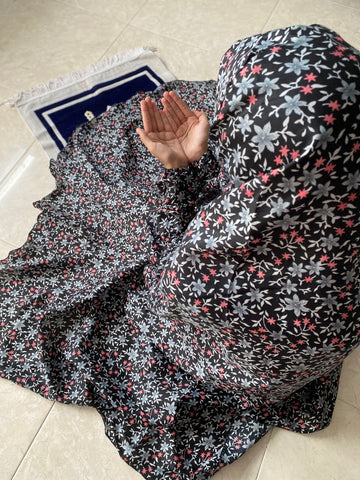 Kids Namaz Chaddar - Black Garden