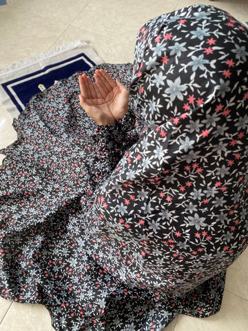 Kids Namaz Chaddar - Black Garden