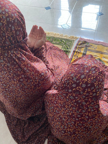 Mother & Daughter Namaz Chaddar - Branch Valvet