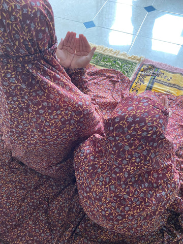 Mother & Daughter Namaz Chaddar - Branch Valvet
