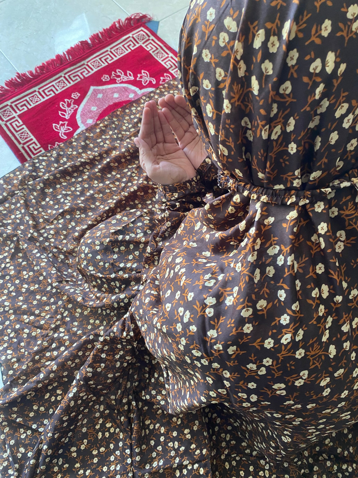Full Size Namaz Chaddar - Chestnut