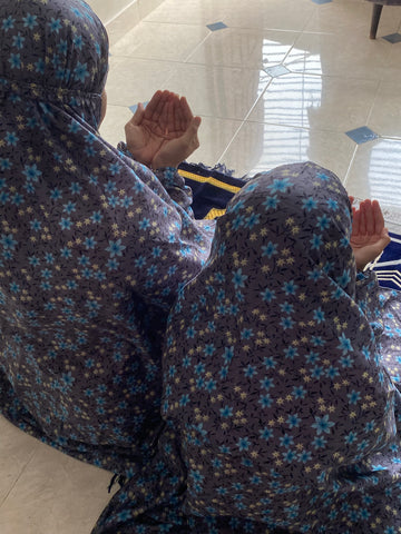 Mother & Daughter Namaz Chaddar - Grey Garden